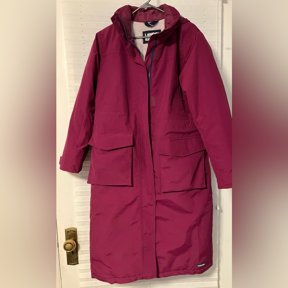 Land’s End Squall Waterproof Insulated Winter Stadium Coat size small